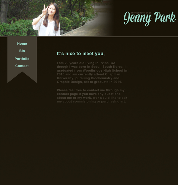 Jenny Park bio page